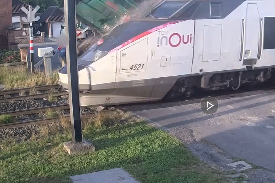Eurostar back to normal after TGV hits tractor on level crossing