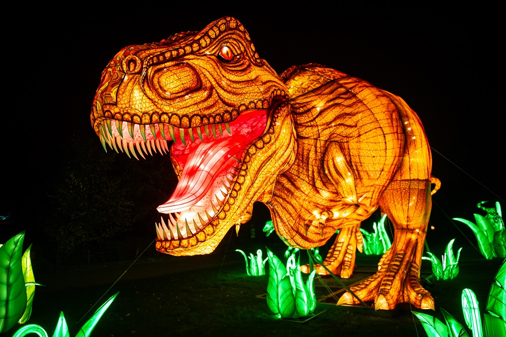 T Rex in the Dinolights festival