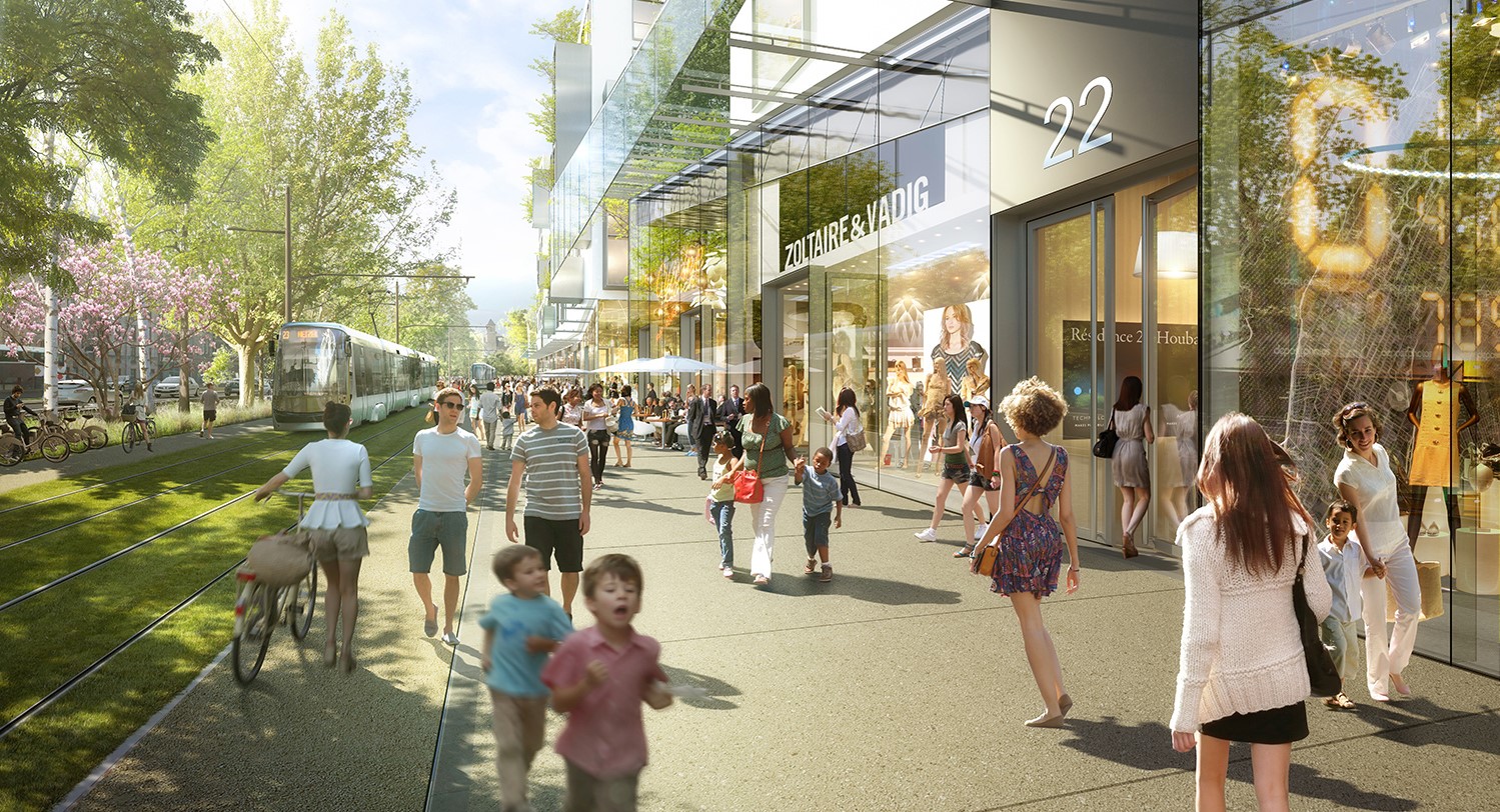 Architectural rendering of the Neo shopping centre