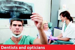 Dentists and opticians