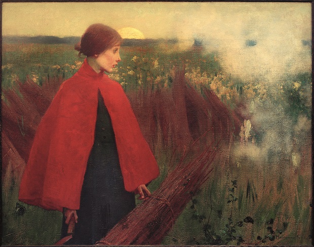 Marianne Stokes, The Passing Train, 1893