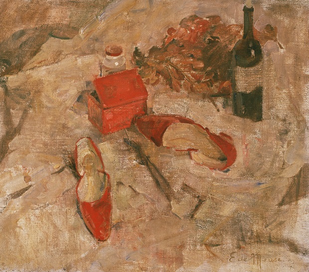 Alternative Narrative (c)Eliane De Meuse, 'Still Life with Red Shoes' (c)Collection MSK Gent