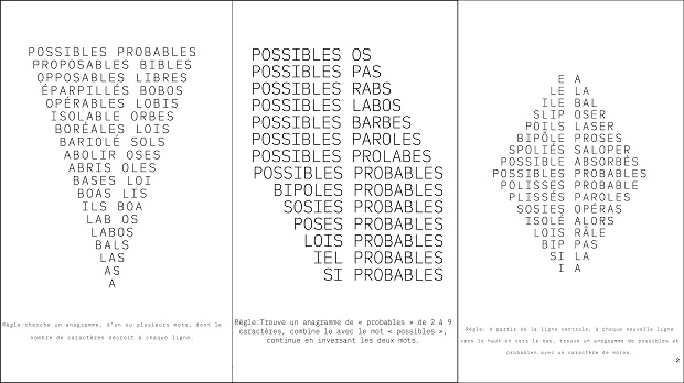 Possibles Probables