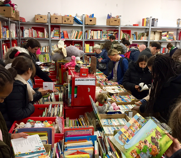 Belgian Red Cross book sale in Uccle