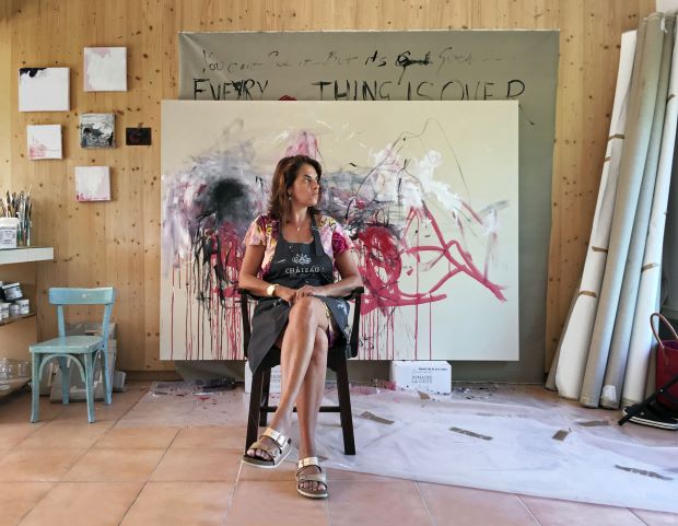 Tracey Emin in her studio in the South of France