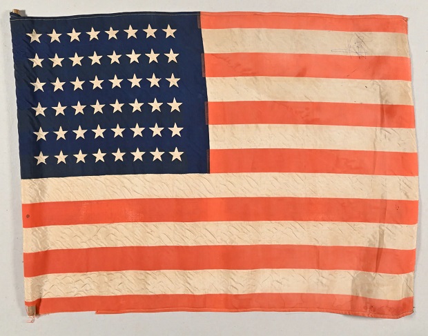 American flag signed by Neil Armstrong among unusual American items to go ...