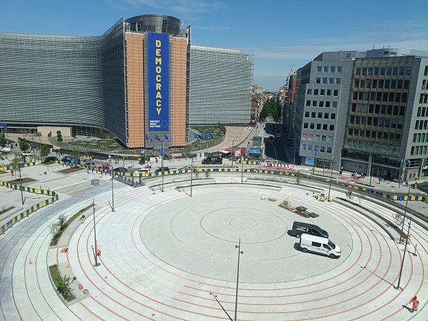 Wie der Schuman-Kreisverkehr seinen Weg verlor
