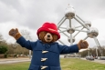 Paddington Bear in Brussels - photo The Atomium