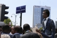 Illustration picture shows the opening of the 'Square Patrice Lumumba' square in Brussels, in honour of the Patrice Emery Lumumba, Saturday 30 June 2018. Lumumba was the first Prime Minister of the independent Congo after it's independence from Belgium. (BELGA PHOTO NICOLAS MAETERLINCK)