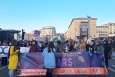 8 March 2024 - demonstrators for women's rights in Brussels