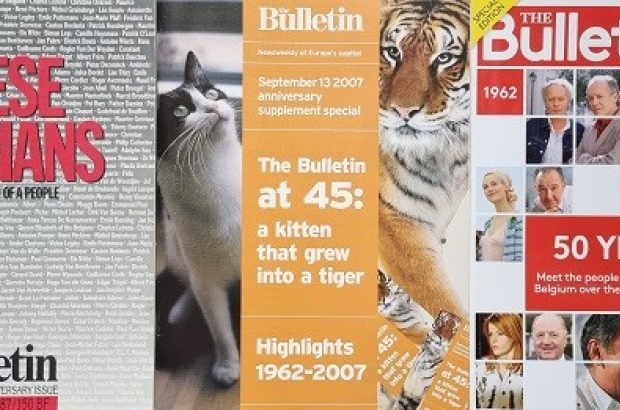 The Bulletin celebrating its anniversaries over the years