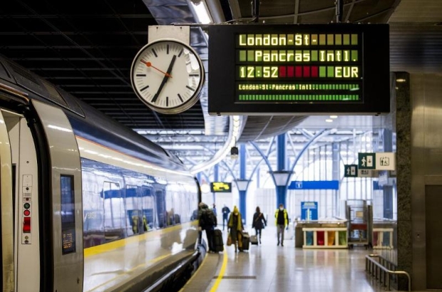 Eurostar train at Brussels-Midi station (c) Belga