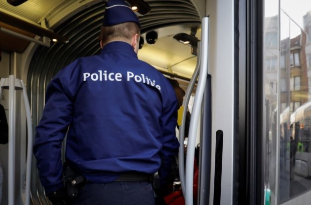 Police control on Brussels public transport network