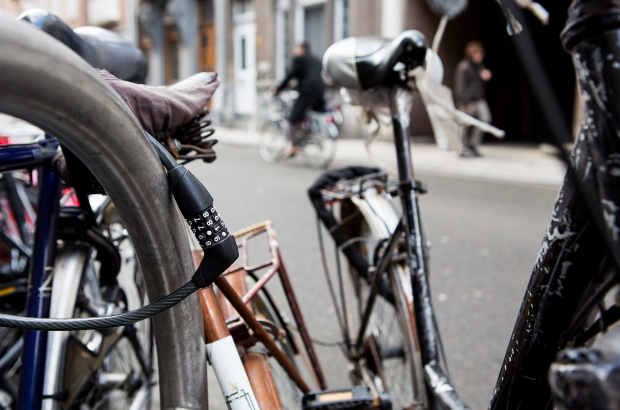 LEUVEN, BELGIUM: Illustration picture shows a bike lock, on Monday 06 January 2014 in Leuven. (BELGA PHOTO SISKA GREMMELPREZ)