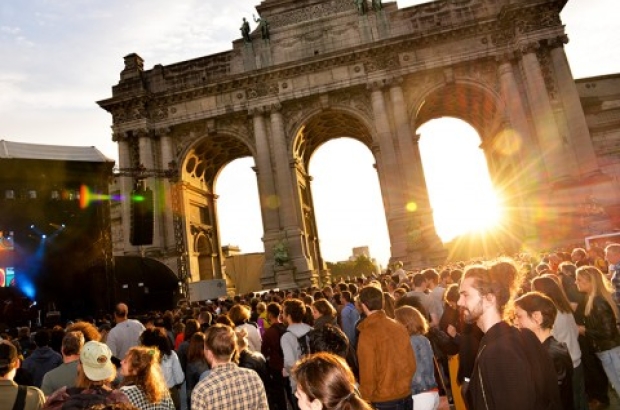 Fête de la musique in Brussels Cinquantenaire park