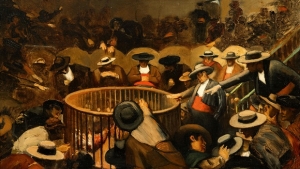 Constantin Meunier, Cockfight, 1883