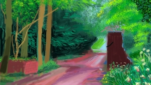 he Arrival of Spring in Woldgate, East Yorkshire in 2011- 11 May ©David Hockney/Collection Ernst