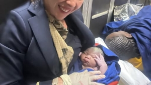 Brussels Airlines baby safely delivered mid-flight