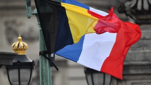 Illustration shows Belgian and French flags before a state visit of the French President to Belgium in 2018. (BELGA PHOTO BENOIT DOPPAGNE)