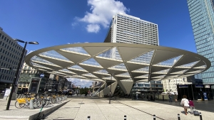 Illustration picture shows the Rogier square 'Place Rogier - Rogierplein' in Saint-Josse-ten-Noode - Sint-Joost-ten-Node in Brussels region, Wednesday 26 August 2020. BELGA PHOTO THIERRY ROGE