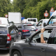 A traffic jam on a main road into Brussels. The proposed kilometre charge is being brought in to help solve the capital's road congestion problems (BELGA PHOTO NICOLAS MAETERLINCK)