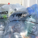 Illustration picture shows PMD/ PMC blue garbage bags. (BELGA PHOTO ERIC LALMAND)