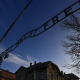 Illustration picture shows the entrance sign 'Arbeit Macht Frei' at the gate of Auschwitz camp in Oswiecim, Poland. (BELGA PHOTO DIRK WAEM)