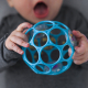 Illustration picture shows a baby playing with a ball, at home in Brussels. (BELGA PHOTO LAURIE DIEFFEMBACQ)