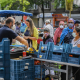 Illustration picture shows shoppers at the Marche du Midi - Zuidmarkt, near Brussels South station, in Brussels, Sunday 14 June 2020. (BELGA PHOTO LAURIE DIEFFEMBACQ)