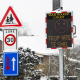 Illustration picture shows a warning for exceeding the speed limit in a zone 30 area with maximum speed limited to 30km/h, in Brussels, Monday 08 February 2021. (BELGA PHOTO LAURIE DIEFFEMBACQ)