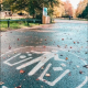 The selective sorting bins in Josaphat Park, Schaerbeek (© Commune de Schaerbeek)