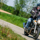 Illustration picture shows a motorcyclist enjoying a ride through the Namur region, Monday 04 May 2020. (BELGA PHOTO BRUNO FAHY)